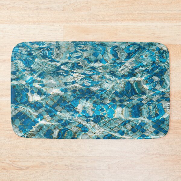 Item preview, Fluid Abstraction in Turquoise Aquamarine and Sapphire designed and sold by Georgia Mizuleva.