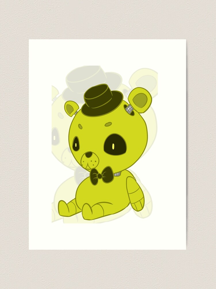 FNAF Golden Fredbear Art Print by Bloo McDoodle