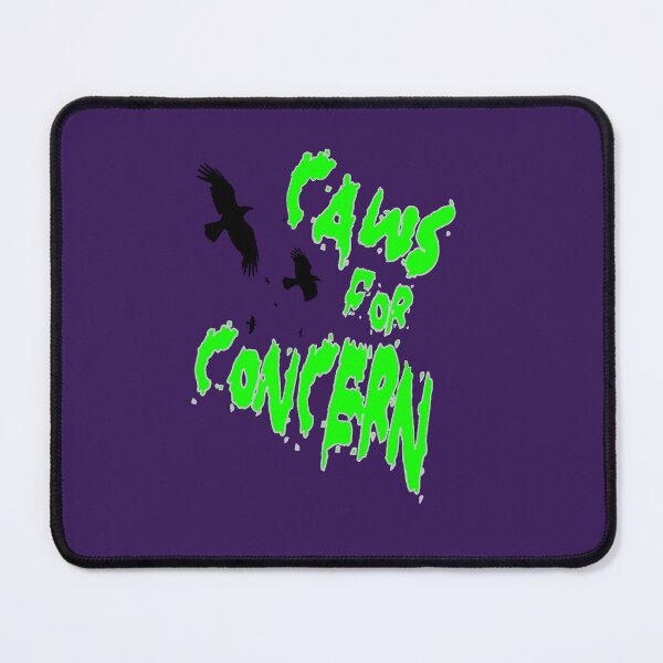 Item preview, Halloween Ravens Caws For Concern Fun Pun Green Quote 2 designed and sold by taiche.