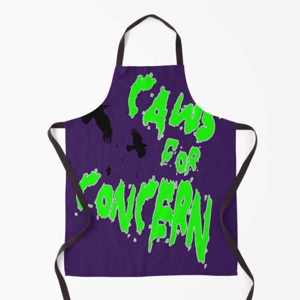 Item preview, Halloween Ravens Caws For Concern Fun Pun Green Quote 2 designed and sold by taiche.