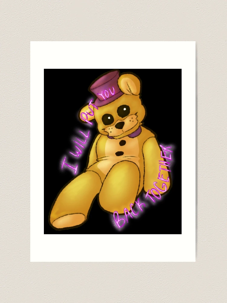 FNAF Golden Freddy Plush DualLaserEyes - Illustrations ART street