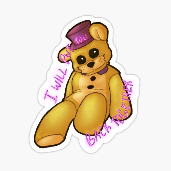 FNAF Nightmare Fredbear Fanart Sticker for Sale by tayatarantula