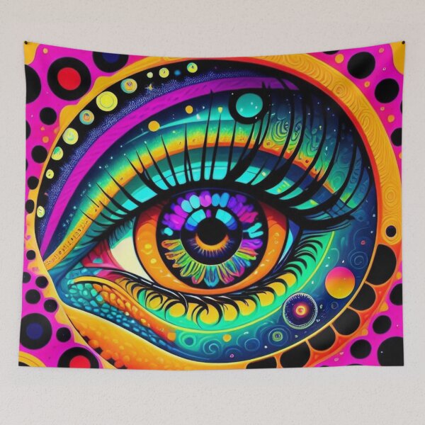 Item preview, Colorful Trippy Psychedelic Eye designed and sold by Digital-Fusion.