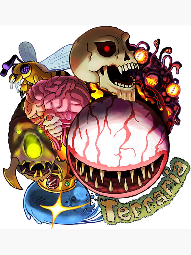 Terraria Boss Rush Greeting Card for Sale by WarraneTherrien