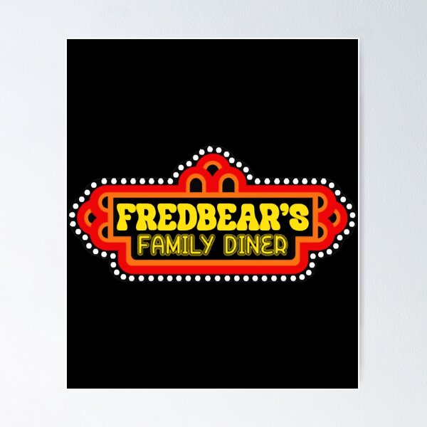  FNAF-Fredbear's Family Diner Pizza Poster 8 x 12 Inch Funny  Metal Tin Sign Game Room Man Cave Wall Decor : Home & Kitchen