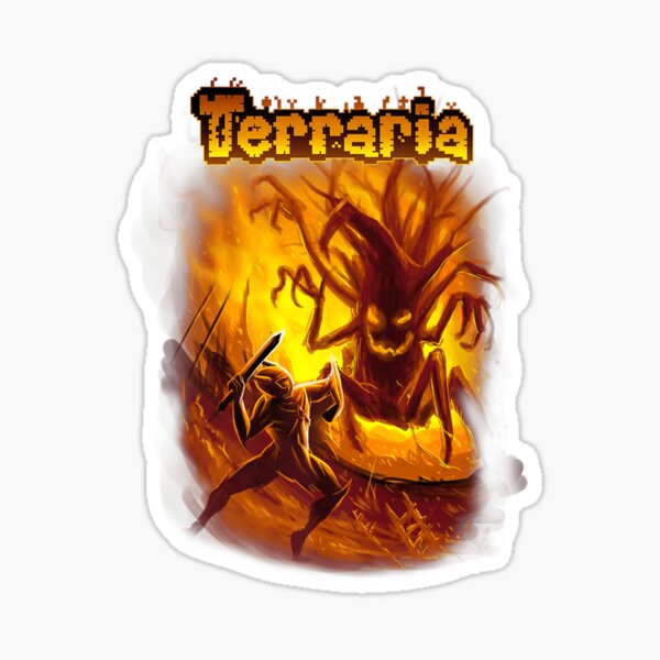 Terraria Boss Rush Hardmo Sticker by John Meera - Pixels