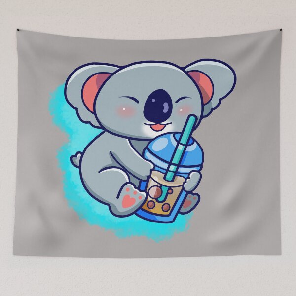 Item preview, Kylo the Cute Bubble Tea Koala designed and sold by NierahhsDesigns.