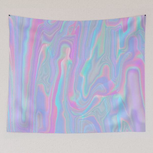 Item preview, Abstract Pastel Liquid Metal Pink and Blue Pattern designed and sold by calibrit.