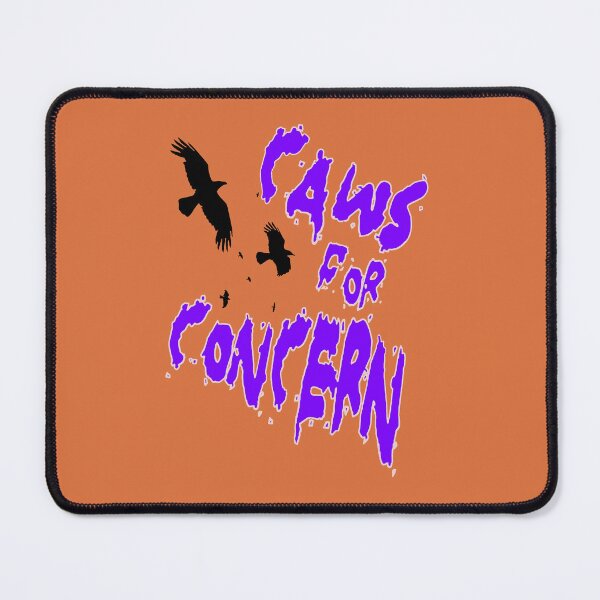 Item preview, Halloween Ravens Caws For Concern Fun Pun Purple Quote 2 designed and sold by taiche.