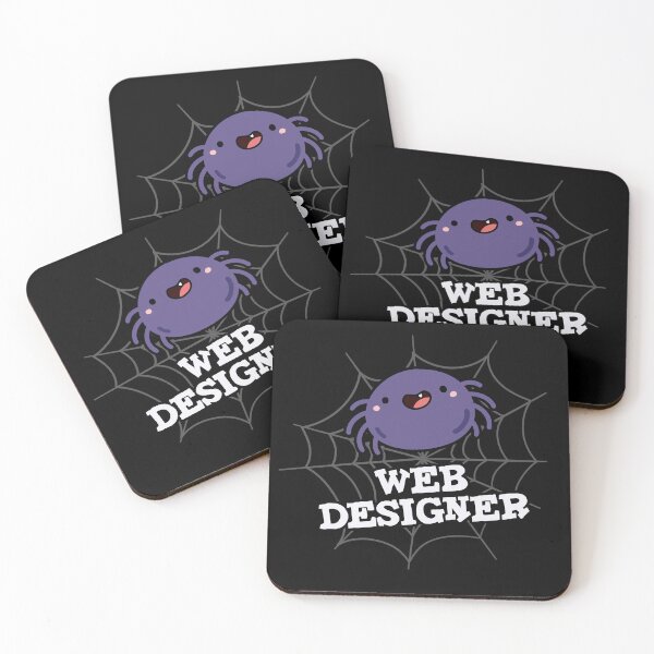 Item preview, Web Designer Funny Spider Puns (Dark BG) designed and sold by punnybone.