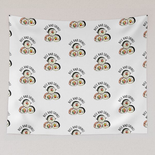Item preview, Rice And Shine Funny Sushi Puns  designed and sold by punnybone.