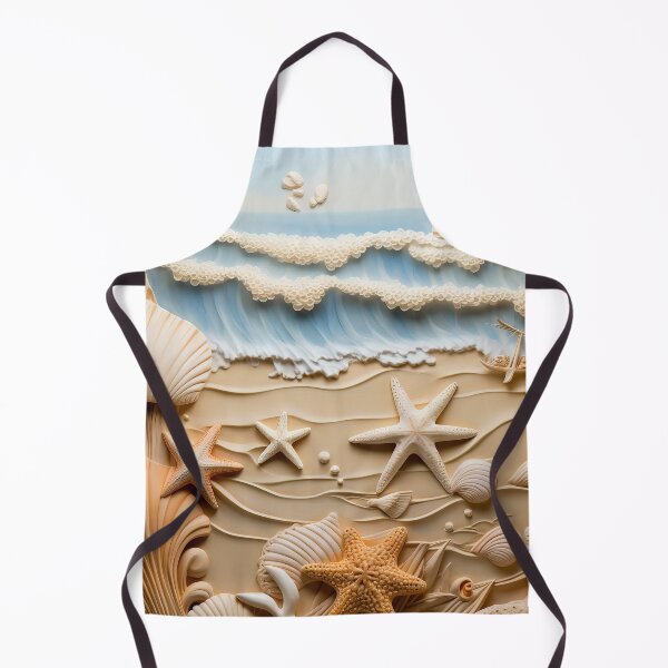 Item preview, 3d ocean beach with seashells designed and sold by Inktown.