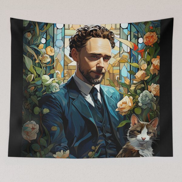 Item preview, Tom Hiddleston and a cat designed and sold by ururuty.