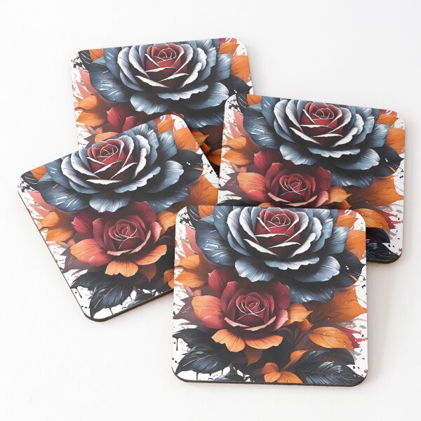 Item preview, Mystical Noir Blooms: Embrace the Enchantment of Starry BlackRose Flower Splash Arts - Dark Fantasy, Cosmic Art, and Celestial Beauty in an Elegant Night Garden!" designed and sold by zoughlal.
