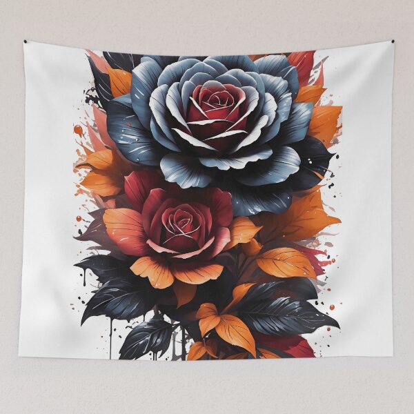 Item preview, Mystical Noir Blooms: Embrace the Enchantment of Starry BlackRose Flower Splash Arts - Dark Fantasy, Cosmic Art, and Celestial Beauty in an Elegant Night Garden!" designed and sold by zoughlal.