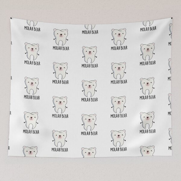 Item preview, Molar Bear Funny Tooth Puns  designed and sold by punnybone.