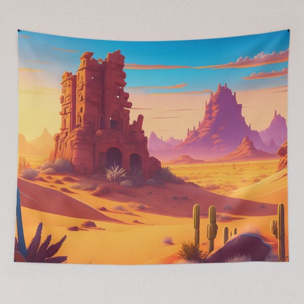 Item preview, Desert illustration Drawing designed and sold by imabbasanwar.