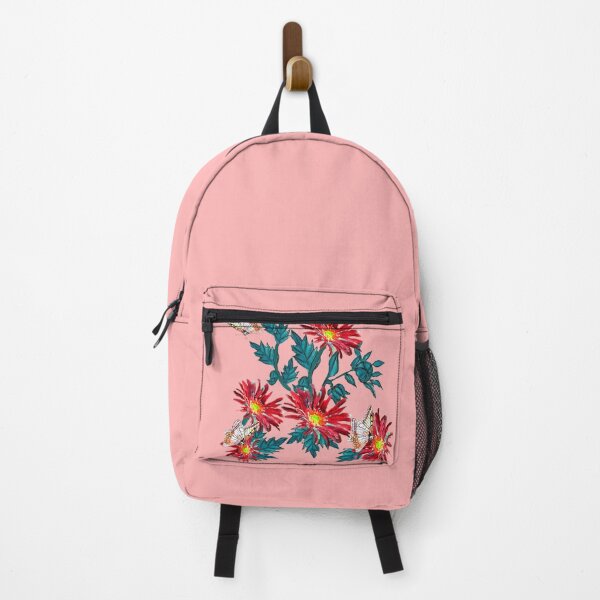 Item preview, Red Aster flower with butterflies designed and sold by drp24.