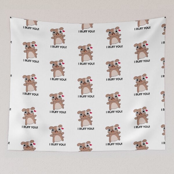Item preview, I Ruff You Funny Dog Puns  designed and sold by punnybone.