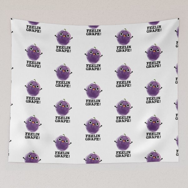 Item preview, Feelin Grape Funny Fruit Puns  designed and sold by punnybone.