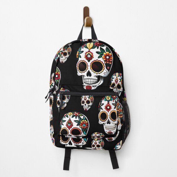 Item preview, Sugar Skulls Pattern Black Background designed and sold by Skulls & Calaveras.