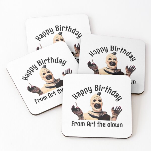 Item preview, Happy birthday from art the clown designed and sold by Ariellelester.