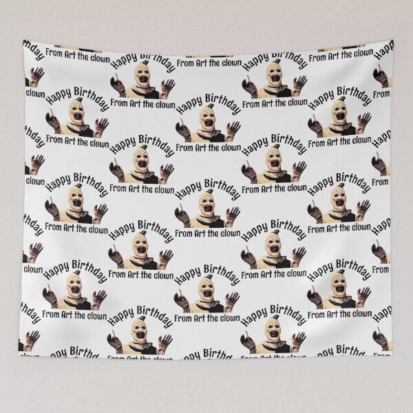 Item preview, Happy birthday from art the clown designed and sold by Ariellelester.