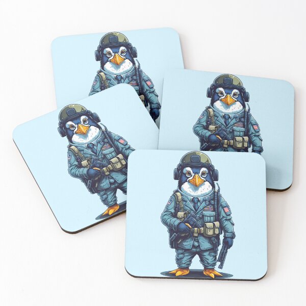 Item preview, funny penguins squad war antarctica armed forces of penguin cute bird army designed and sold by Print&Perfection  ⭐⭐⭐⭐⭐.