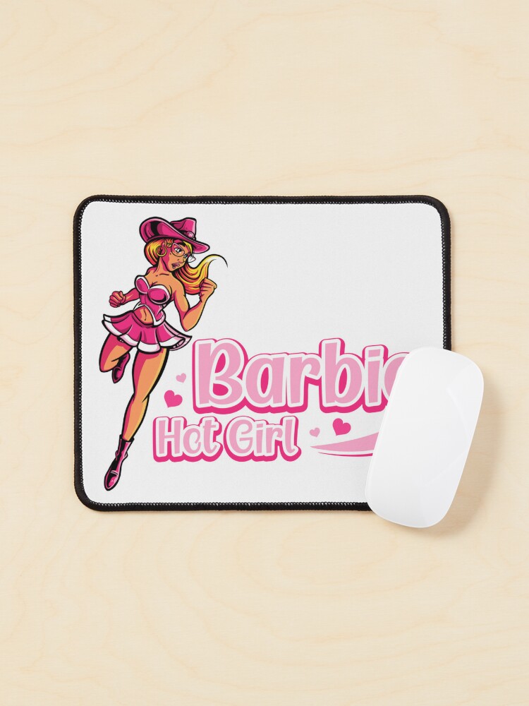 Barbie Hot Girl Hot Pink Barbenheimer 2023 Barbie Oppenheimer Barbenheimer Meme Mouse Pad