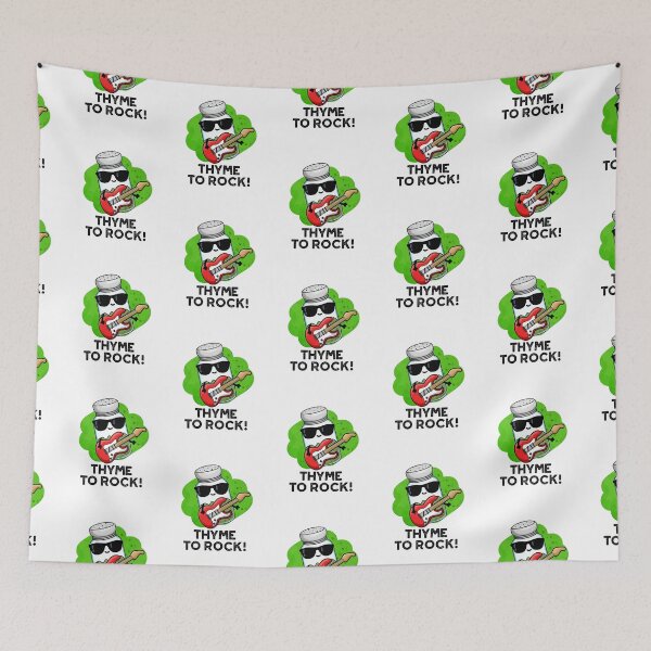 Item preview, Thyme To Rock Funny Herb Puns  designed and sold by punnybone.
