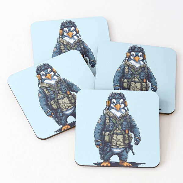 Item preview, funny penguins squad war antarctica armed forces of penguin cute bird army designed and sold by Print&Perfection  ⭐⭐⭐⭐⭐.