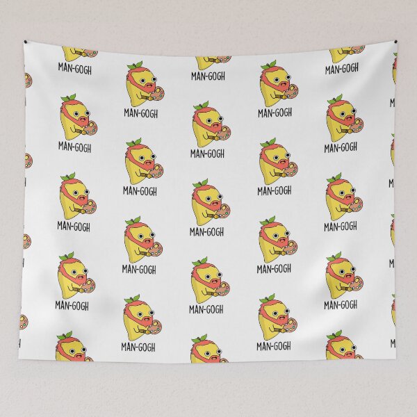 Item preview, Man-gogh Funny Artist Mango Puns  designed and sold by punnybone.