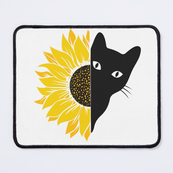 Item preview, Sunflowers and Cats designed and sold by ValsCrazyCats.