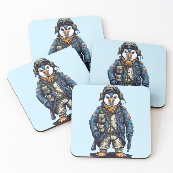 Item preview, funny penguins squad war antarctica armed forces of penguin cute bird army designed and sold by Print&Perfection  ⭐⭐⭐⭐⭐.