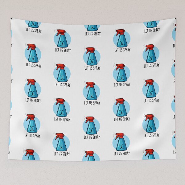 Item preview, Let Us Spray Funny Praying Spray Bottle Puns  designed and sold by punnybone.