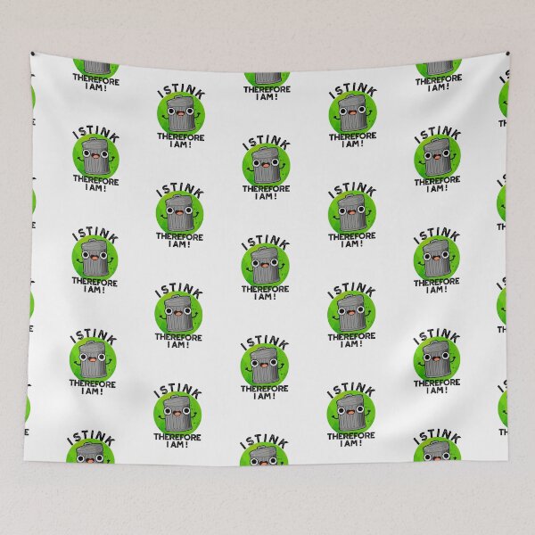 Item preview, I Stink Therefore I Am Funny Trash Puns  designed and sold by punnybone.