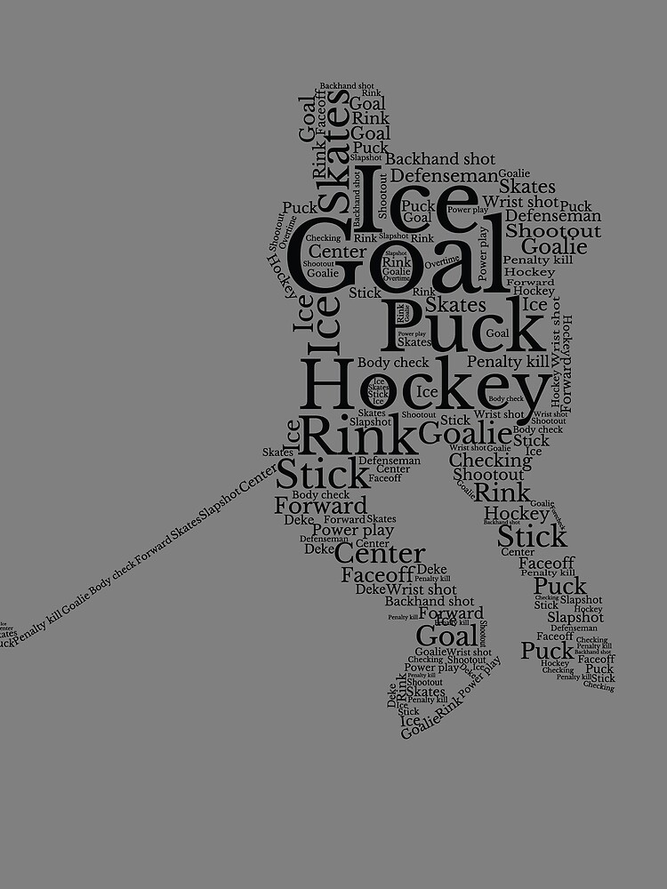Thumbnail 3 von 3, Tuch, Hockey Word Cloud Hockey Sports Fan Boys Hockey Gear designt und verkauft von DynamicDesign.