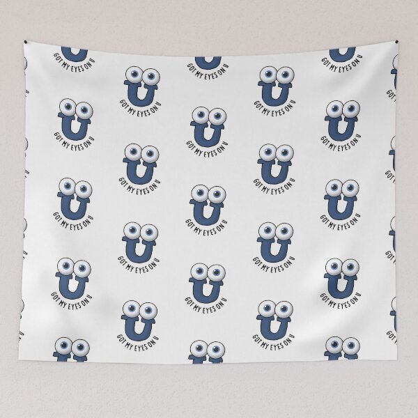 Item preview, Got My Eyes On U Funny Alphabet Puns  designed and sold by punnybone.