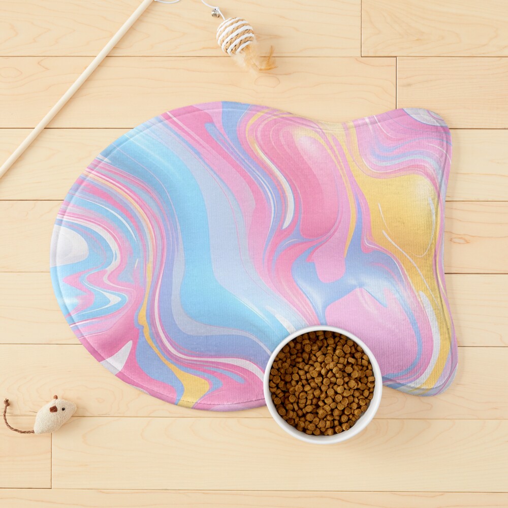 Rainbow Pastel Paint Swirl Art Board Print for Sale by the-backrooms