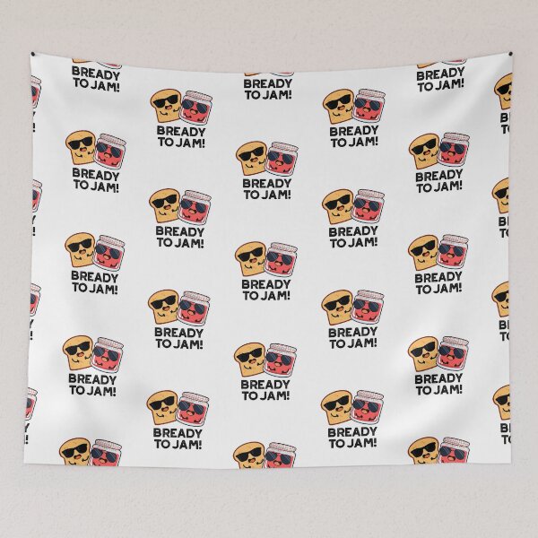 Item preview, Bready To Jam Funny Bread Jam Puns  designed and sold by punnybone.