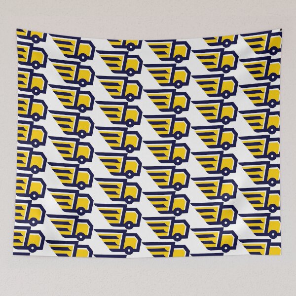 Item preview, Simple Bold Winged Delivery Truck Logo Design designed and sold by ilunilun7.