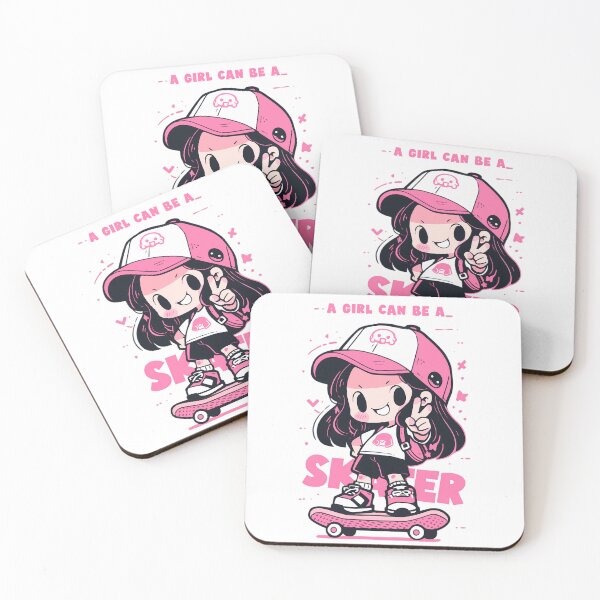 Item preview, A Girl Can Be a Skater Too!. For Skateboard Lovers. designed and sold by ImativaDesign.