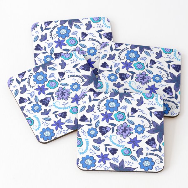 Item preview, Blue Flowers designed and sold by DekaTasarim.
