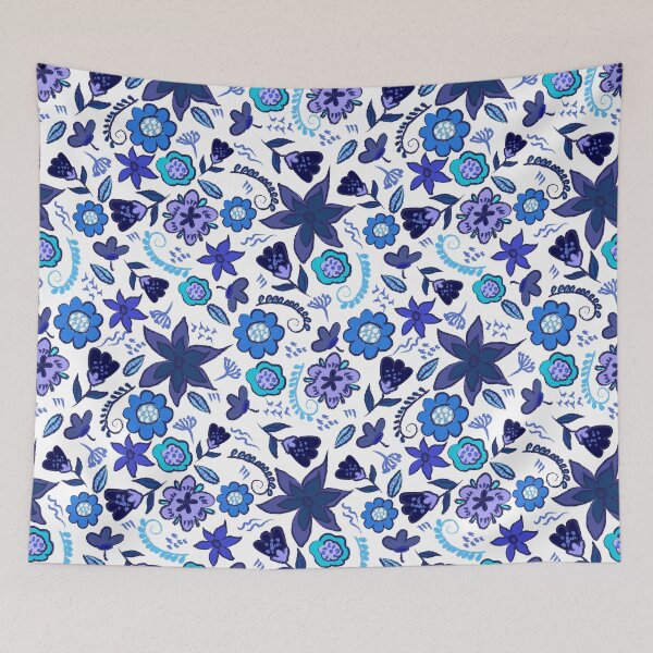Item preview, Blue Flowers designed and sold by DekaTasarim.