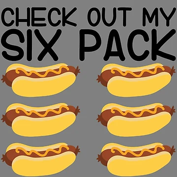 Imagen de la obra Check Out My Six Pack Funny Hotdog Abs Hotdog 4th Of July Gear de DynamicDesign