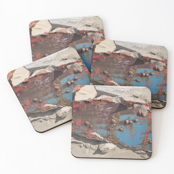 Item preview, SHIPWRECK RUSTING METAL ABSTRACT COLLAGE designed and sold by Richard Brookes Photography.