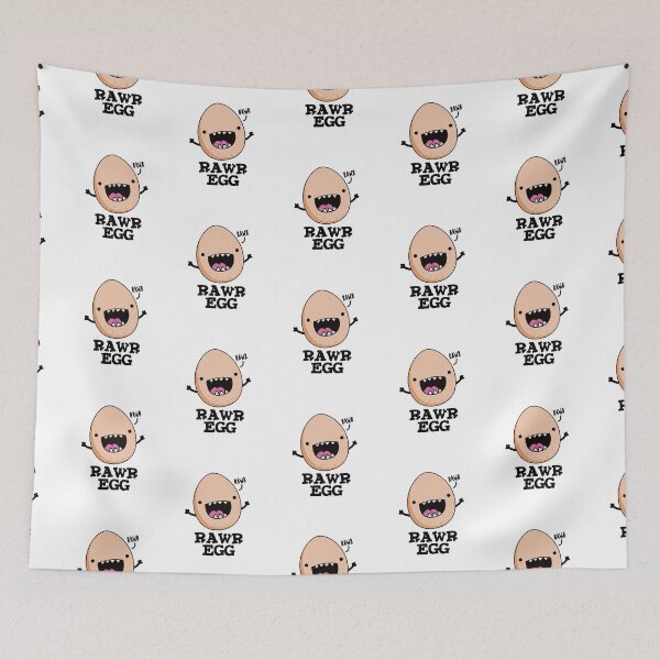 Item preview, Rawr Egg Funny Raw Egg Puns  designed and sold by punnybone.