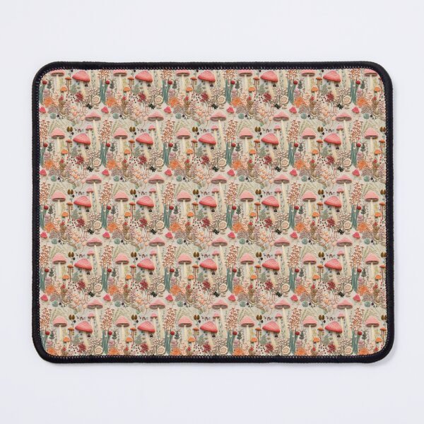 Item preview, Embroidered Mushroom Pattern - summer colors designed and sold by StephyCreative.