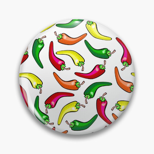 Item preview, Vibrant Red, Yellow, Green, and Orange Spicy Hot Chili Peppers on White designed and sold by GreenCarbon2112.