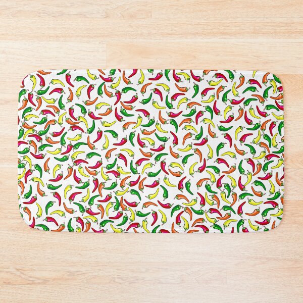 Item preview, Vibrant Red, Yellow, Green, and Orange Spicy Hot Chili Peppers on White designed and sold by GreenCarbon2112.